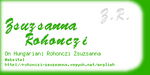 zsuzsanna rohonczi business card